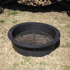 36'' Heavy Duty Round Fire Pit Grate - Steel Firepit Cooking Grate ...