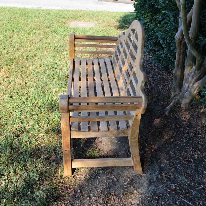 Teak Lutyens Garden Bench - Outdoor & Backyard Patio Furniture - Titan