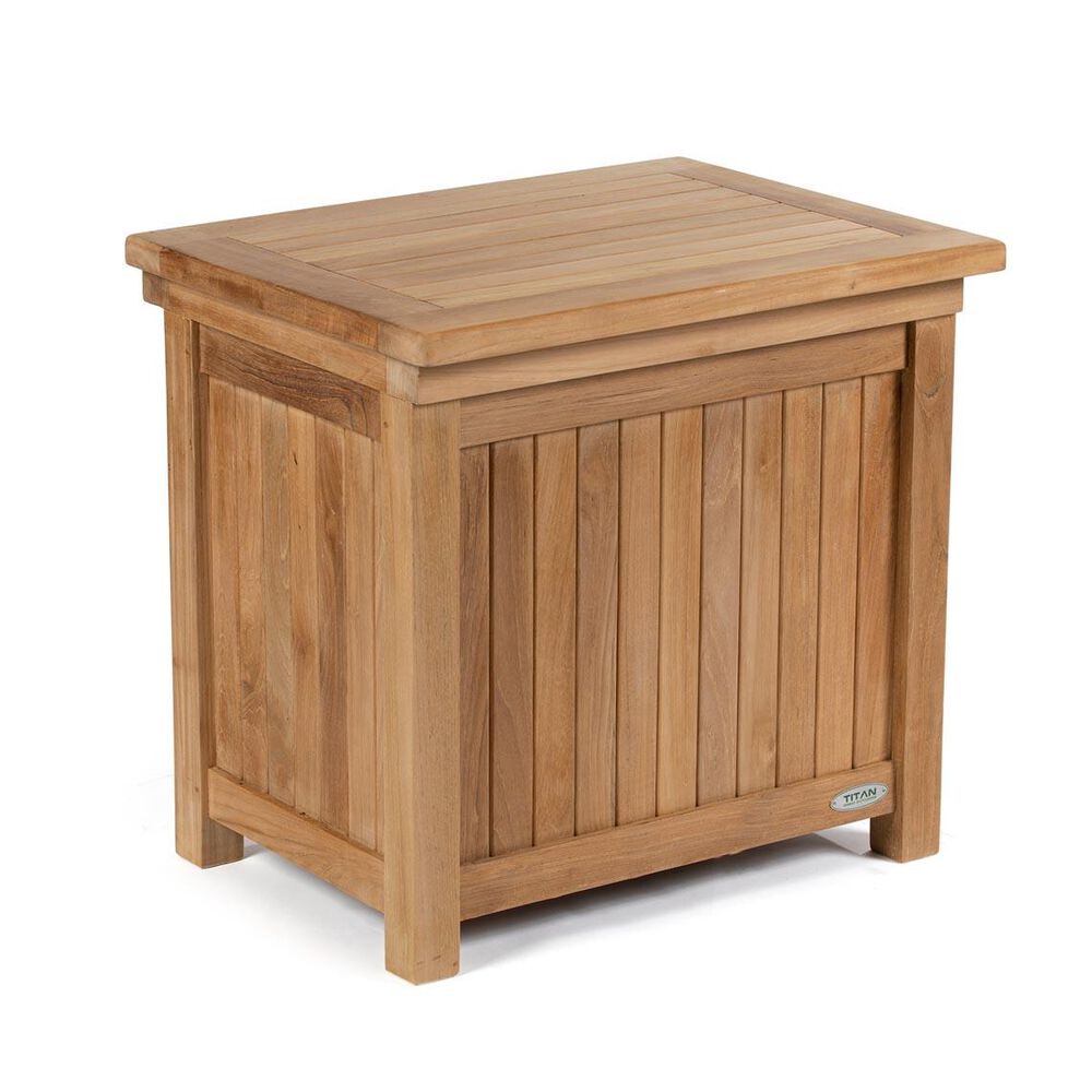 Teak Outdoor Wooden Ice Chest - Backyard Cooler Patio Furniture - Titan